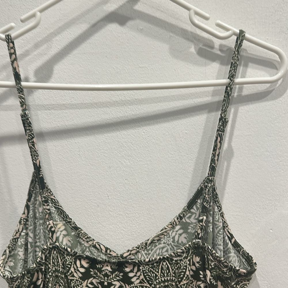 Show Me Your Mumu Cooper Green white paisley Jumpsuit pockets size small - Picture 7 of 13